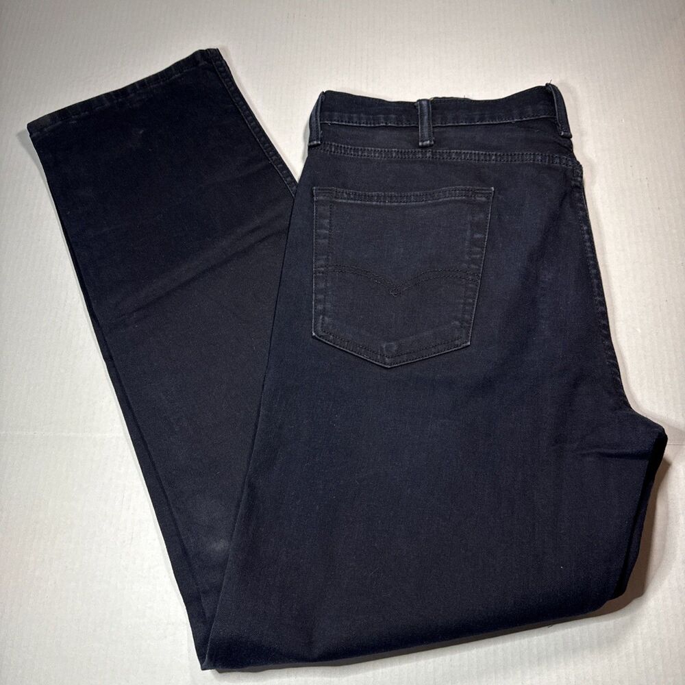 Levis 514 Straight Leg Mens Jeans 38X34 Black Exc Cond Tall - Picture 3 of 6